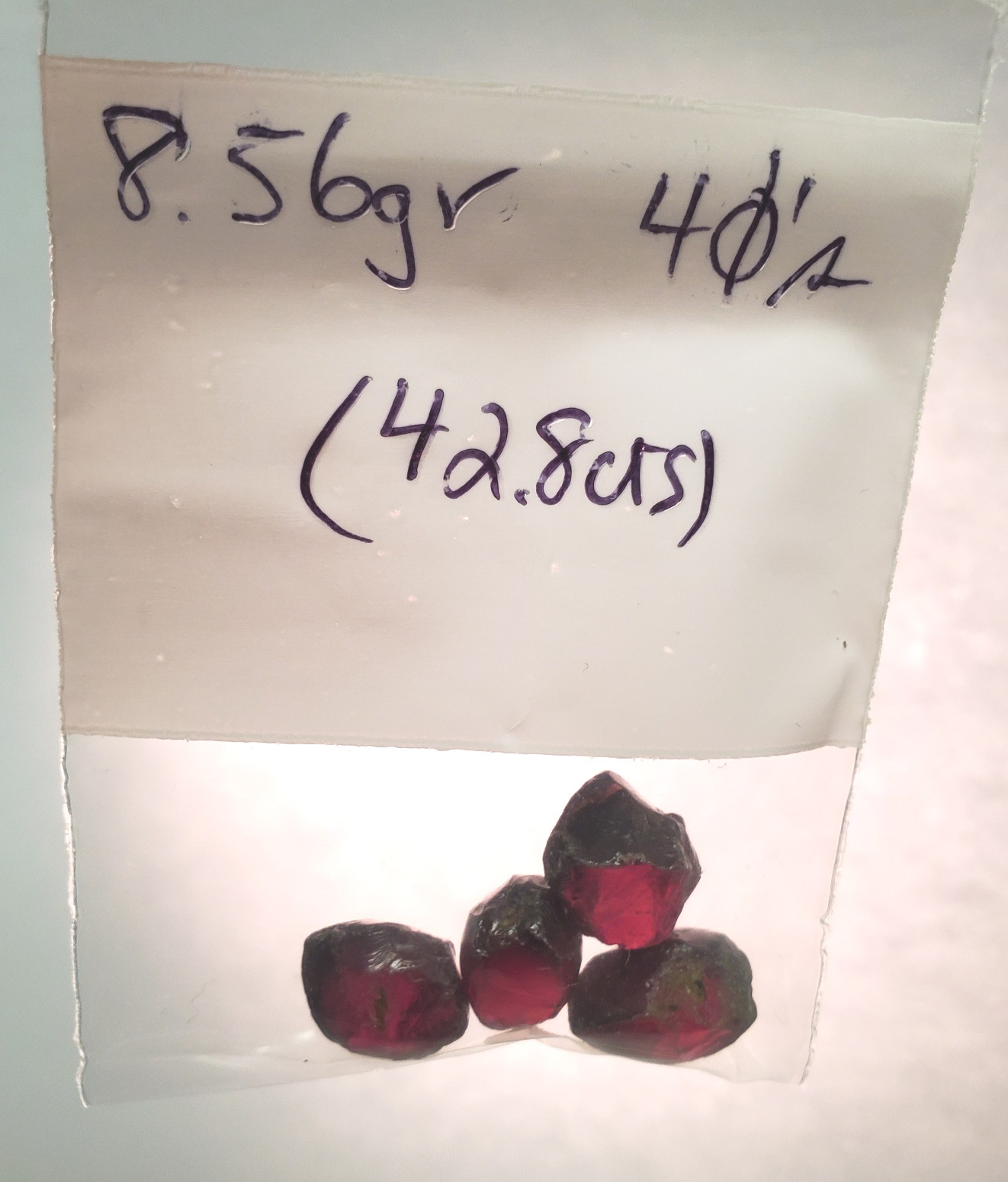 rhodolite garnet rough